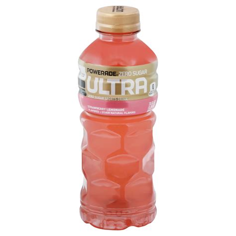 Powerade Zero Sugar Ultra Strawberry Lemonade Sports Drink Shop Sports And Energy Drinks At H E B