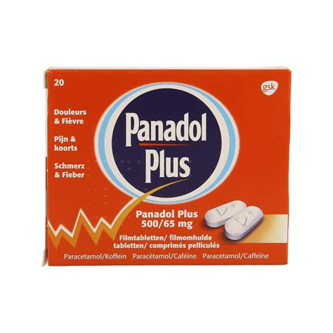 PANADOL PLUS 500 MG 65 MG 20 COMPRIMES Douleurs Pharmacodel Votre