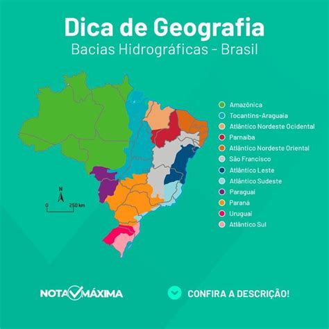 Bacias Hidrográficas No Brasil Dica De Geografia Geografia Bacias