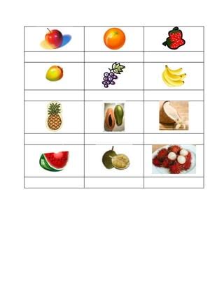 Buah buahan activity | PDF