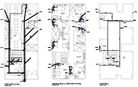 Hotel Plumbing Plan Cad Drawing Download Dwg File Cadbull