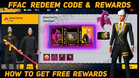 Free Fire Ffac Rewards Ffac Today Playins Rewards Ffac Redeem