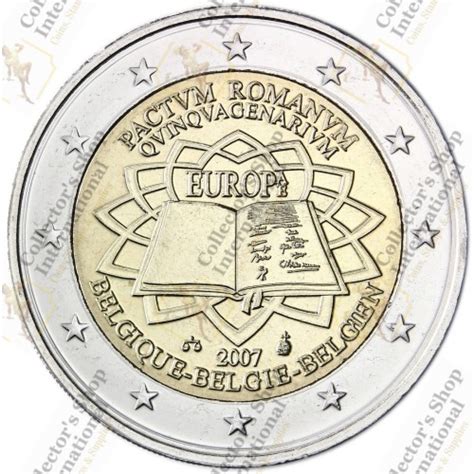 Belgium 2 Euro 2007 50 Years Treaty Of Rome UNC