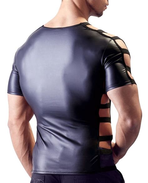 Man Lingerie Sexy Exotic Tanks Faux Leather Latex Gays Erotic Vest Men
