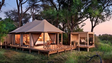 Exclusive Tented Suite At AndBeyond Nxabega On On A Botswana Luxury