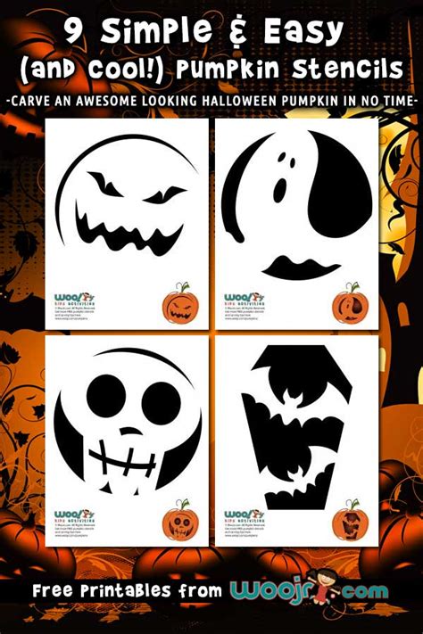 Easy Pumpkin Carving Ideas Stencils