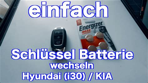 Batteriewechsel Cr2032 Beim Hyundai I30 Autoschlüssel Anleitung Einfach Und Schnell Youtube