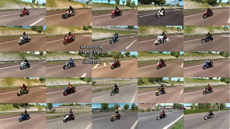 Motorcycle Traffic Pack By Jazzycat V4 1 ETS2 Mods