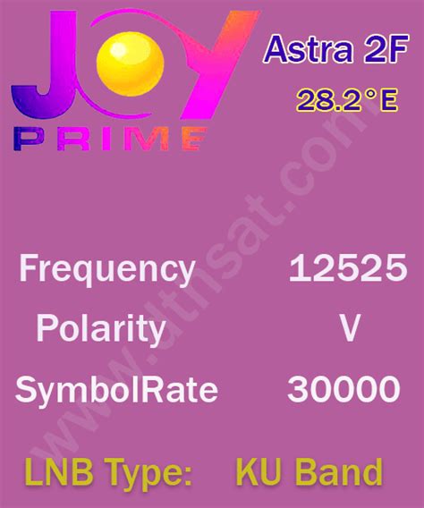 Joy Prime Frequency 2025 Astra 2f Satellite 28e