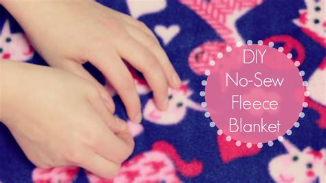 No Sew Fleece Blanket Easy Diy Tie Blanket Tutorial Allie Young Youtube