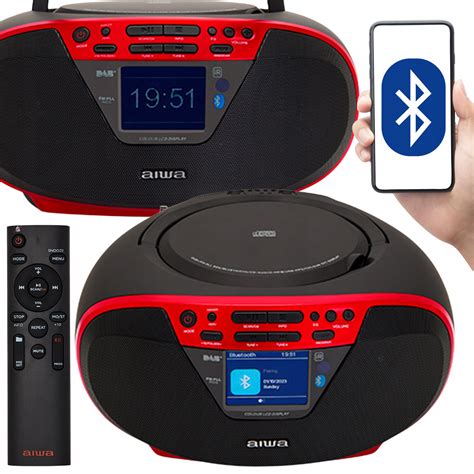 Radioodtwarzacz Boombox Bluetooth W Cd Fm Aux Aiwa Bbtu Dab Rd