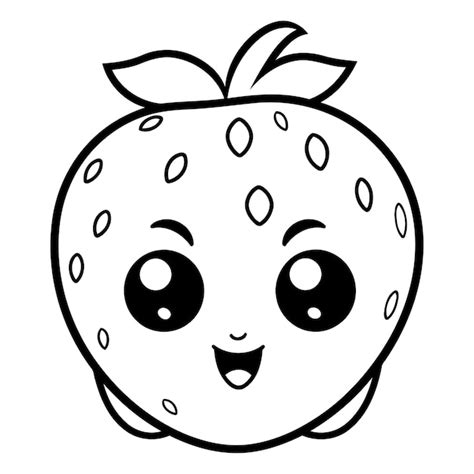 Premium Vector Cute Kawaii Strawberry Fruit Kawaii Character Vector