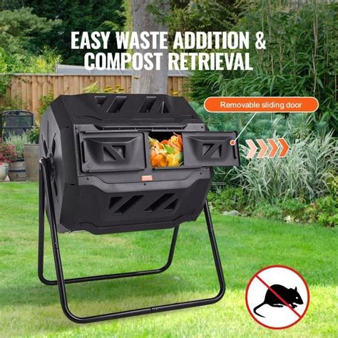 Bac Compost Rotatif Vevor Composteur De Jardin Rotatif Bac