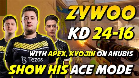 Epic Ace Mode By Zywoo W Apex Kyojin On Anubis X Triple