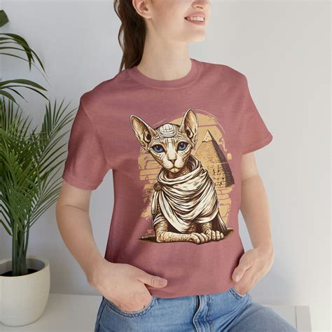 Sphynx Cat T Shirt Sphynx Cat Pyramid Egypt Tee Sphynx Lover Shirt