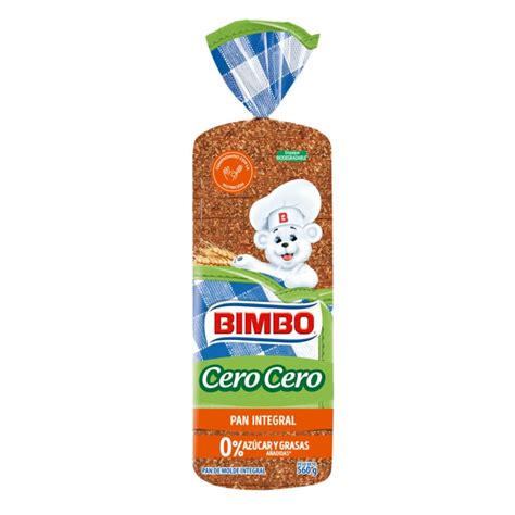 Pan Integral Bimbo Cero Cero 560g Metrope
