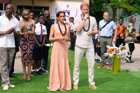 Meghan Markle And Prince Harry Step Out In Nigeria