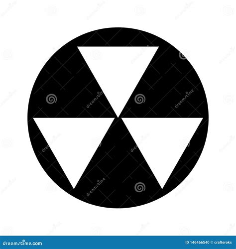 Mano Nuclear Dibujada Vector Eps Logotipo Icono Ejemplo De La