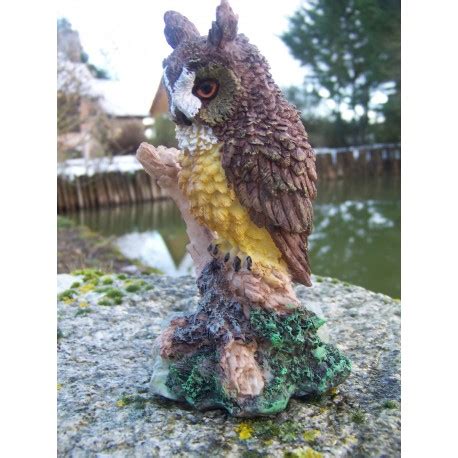 Mo Figurine Statuette Statue Chouette Hibou Grand Duc Rapace