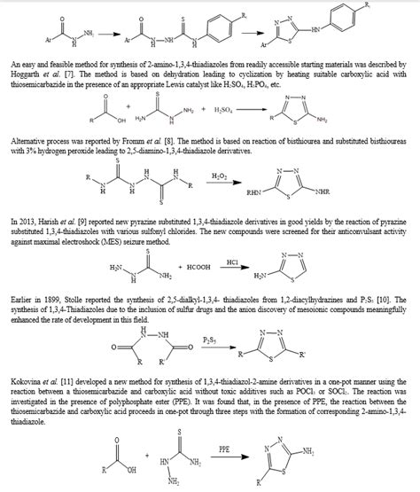 Synthesis Of Thiadiazole Derivative Using Appropriate Reaction