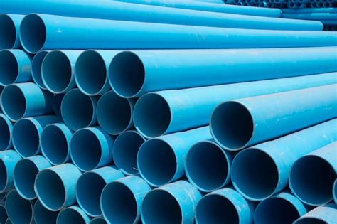 Premium Photo Pvc Pipes Stacked In Construction Site