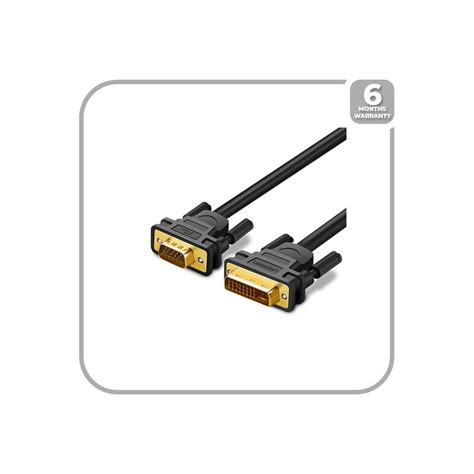 Ugreen 11677 DVI 24 5 Male To VGA Male Cable 2m Black