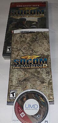 Socom U S Navy Seals Fireteam Bravo Sony Psp Disc With