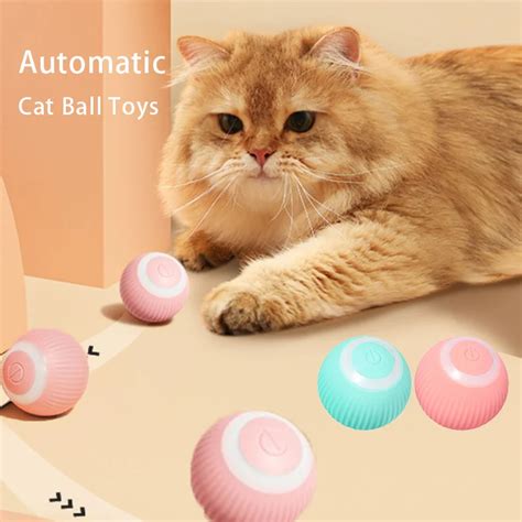 Automatic Smart Cat Toys Ball Interactive Catnip Usb Rechargeable Self