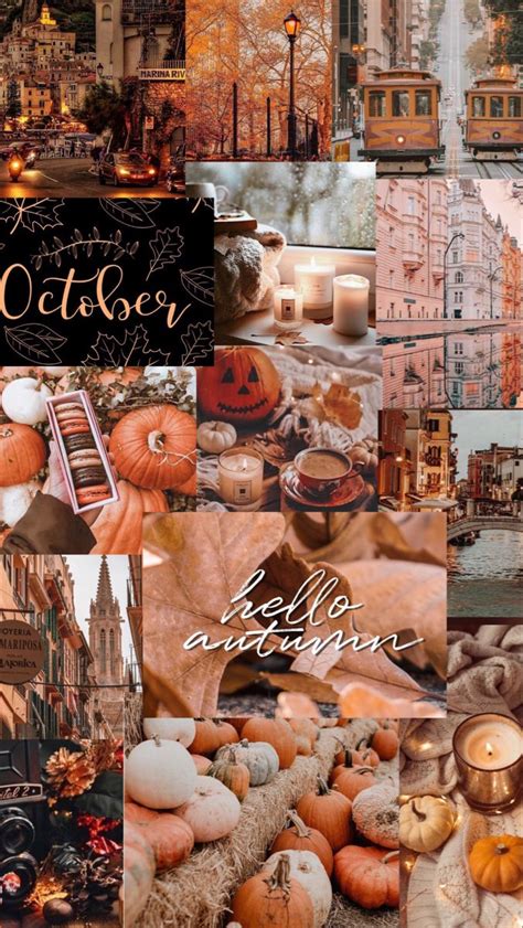 Fall Aesthetic Collage Wallpapers Wallpaper Cave