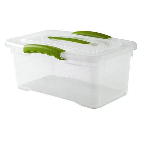 Set X2 Caja Organizadora 6 Lts Wenbox TRANSPARENTE Garage Impo