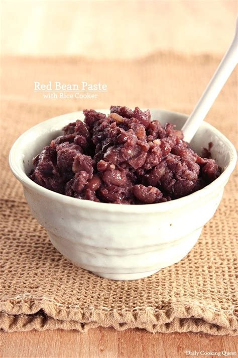 Red Bean Paste With Rice Cooker Recipe Red Bean Paste Bean Paste