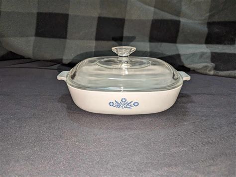 Vintage Corningware Blue Cornflower Pattern Baking Dish - Etsy