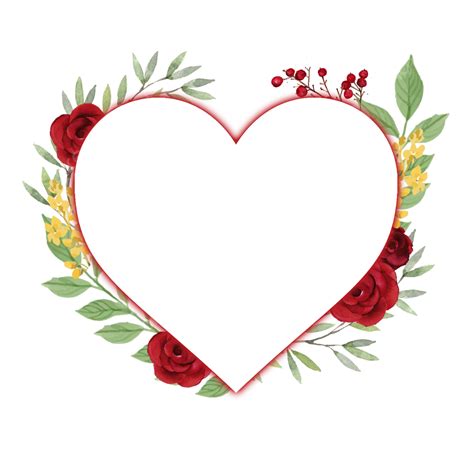 Elegant Wedding Floral Hd Transparent Elegant Heart Shaped Floral