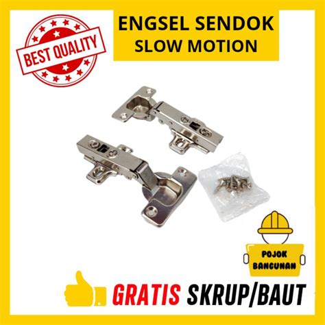 Jual ENGSEL SENDOK HUBEN SLOW MOTION SOFT CLOSE HIDROLIK SM 0 M2 LURUS