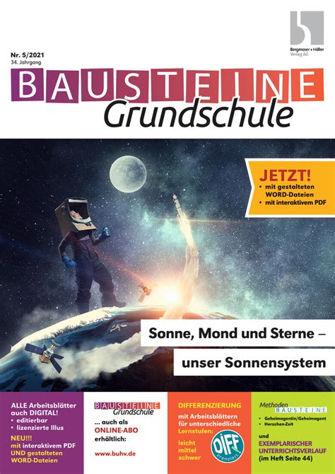 Sonne Mond Und Sterne Unser Sonnensystem Arbeitsblätter Online