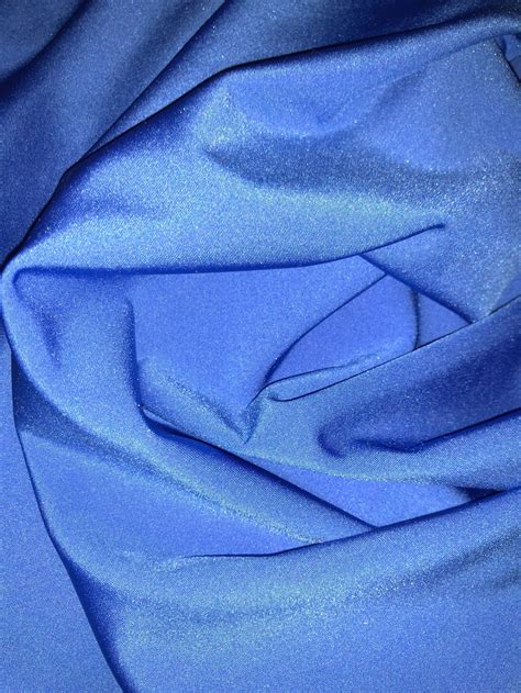 Shiny Finish Milliskin Nylon Spandex Fabric Corona Blue Etsy