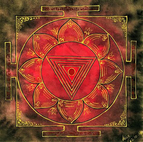 Mahavidya Kali Yantra Painting by Mira Krishnan - Pixels