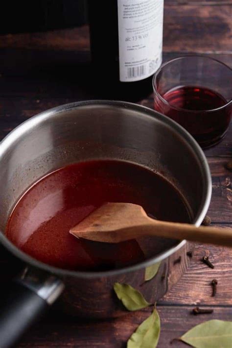 Red Wine Reduction Sauce With Spices Real Greek Recipes