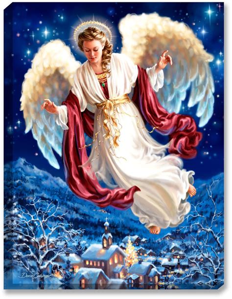 Peace On Earth Illuminated Fine Art Angel Art Angel Pictures Christmas Angels