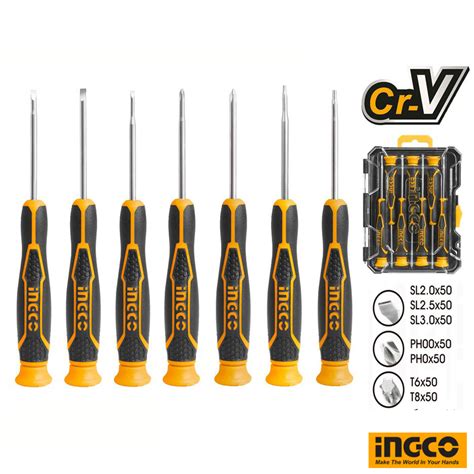 Ingco Pcs Precision Screwdriver Set Tool Lk