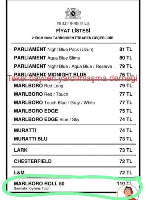 Philips Morris Fiyat Listesi 2025 Parliament Marlboro Murattı Fiyatı