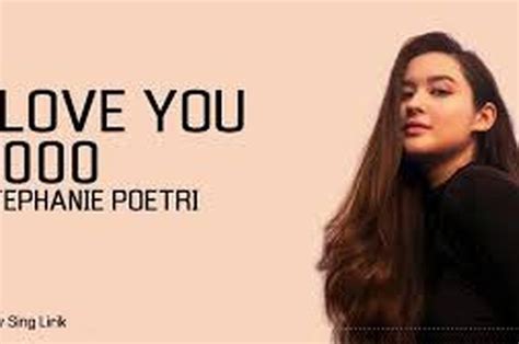 Lirik Lagu I Love You 3000 Yang Dipopulerkan Oleh Stephanie Poetri