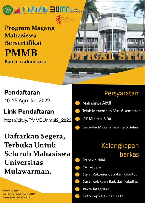 Info Program Magang Mahasiswa Bersertifikat Pmmb Batch Tahun