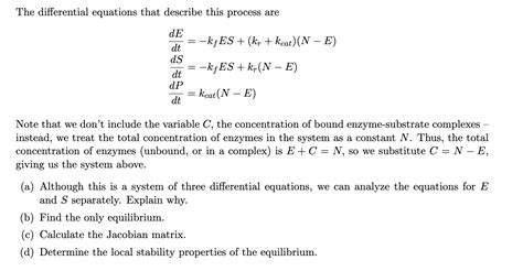 2. Enzyme Kinetics (Michaelis-Menten Equations) The | Chegg.com 