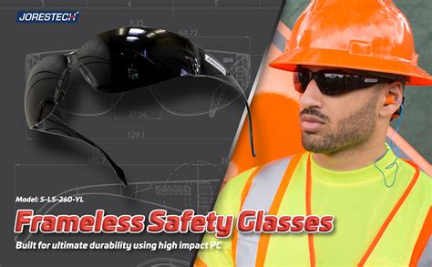 Jorestech Eyewear Protective Safety Glasses Polycarbonate Impact