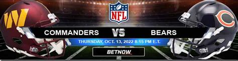 Washington Commanders Vs Chicago Bears 10132022 Odds And Picks