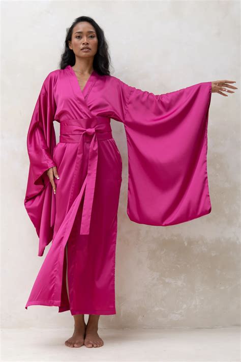 Women S Kimono Style Dressing Gown IDENTITY LINGERIE