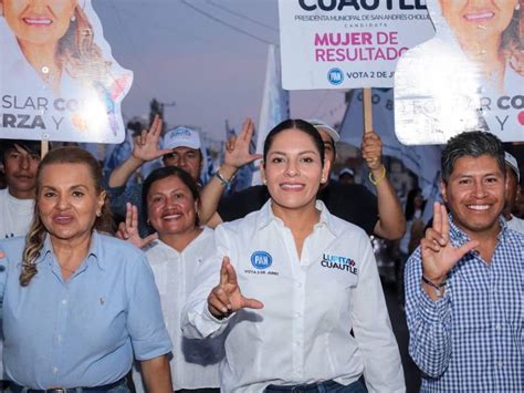 Cumple Lupita Cuautle con su sexto cierre de campaña en la colonia