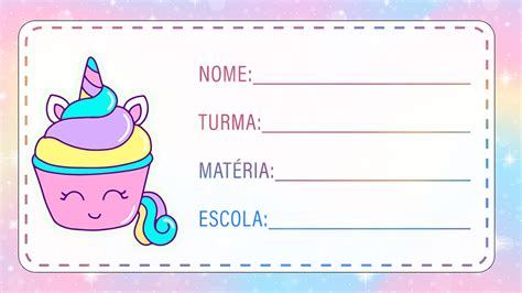 Etiqueta Volta As Aulas Unicornio Fazendo A Nossa Festa