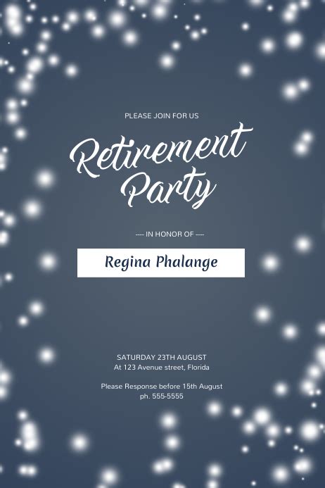 Retirement Party Flyer Template Postermywall